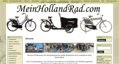 Desktop Screenshot of meinhollandrad.com